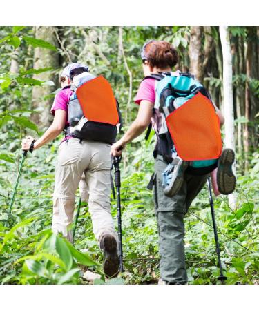 2 Pieces Blaze Orange Safety Panel Large Pentagonal Orange Panel Hunting Mesh Blaze Orange Pack Attachment with Reflective Strip on Tent Backpack for Field Trip Hiking Camping Biking Outdoor Traveling - Buy Online on GoSupps.com