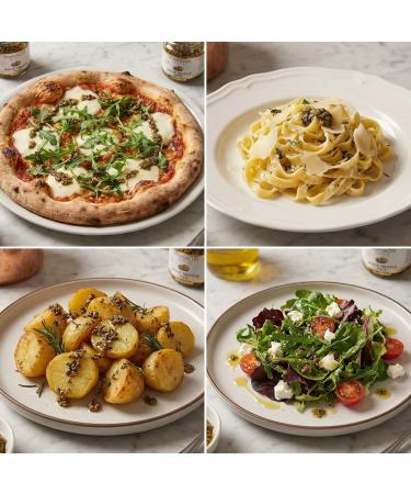 Truffe Blanche Hach e 40g Alternative Gourmande la Truffe Noire Truffes Conserv es dans Huile d Olive Extra Vierge D lice Gourmet pour P tes Pizza Risotto & Salades - Buy Online on GoSupps.com