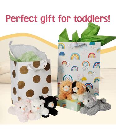 6-Pack 6-inch Small Stuffed Cats - Plush Kittens Toys for Baby Boys & Girls - Buy Online on GoSupps.com