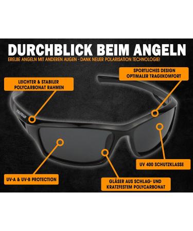 Shop Angel-Berger High UV Polarization Fishing Glasses | Black Carp Sunglasses for Ultimate Sun Protection - Buy Online on GoSupps.com