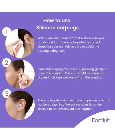 EarHub Sleepwell Soft Premium Silicone Earplugs - Reusable & Custom Fit 3 Pairs for Sleep, Travel, Water Sports, Work, Study & Concerts with Travel Case - Pack of 1 - Buy Online on GoSupps.com