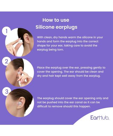 Buy Earhub Sleepwell Silicone Earplugs - 12 Pairs Reusable Perfect for Sleep Travel & More - Buy Online on GoSupps.com