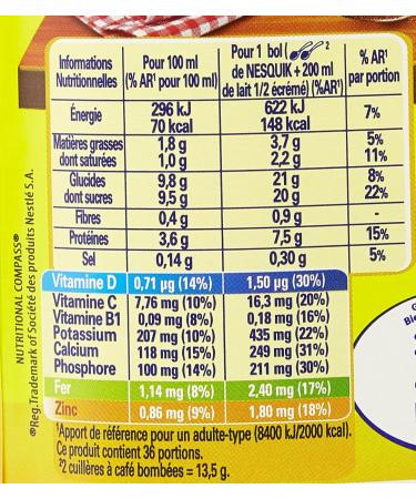 Nesquik Chocolate Powder Box 490 g - Buy Online on GoSupps.com