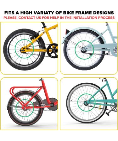 Ultraverse Kids Bike Training Wheels - Wide Silent Wheels - Yellow Kit for 20 Single Speed Bicycles - Stabilizers for Girls & Boys - Buy Online on GoSupps.com