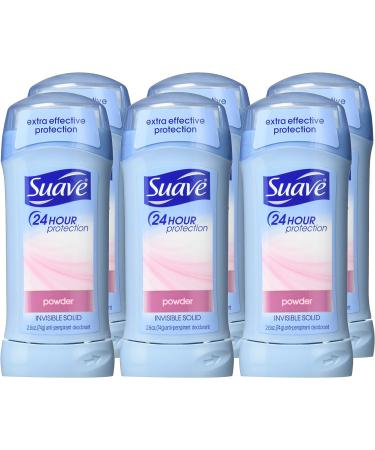 Suave Anti-Perspirant & Deodorant Invisible Solid Powder 2.6oz (Pack of 6) - Long-lasting Protection - Buy Online on GoSupps.com