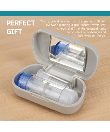 Buy SPORTS WORLD VISION Grey RGP Hard Contact Lenses Travel Set | Includes Mirror Case & Suction Cup | International Shipping Available - Buy Online on GoSupps.com