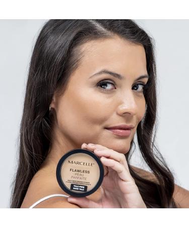 Marcelle Flawless Pressed Powder - Talc-Free Hypoallergenic & Fragrance-Free in Buff Beige | Buy Internationally - Buy Online on GoSupps.com