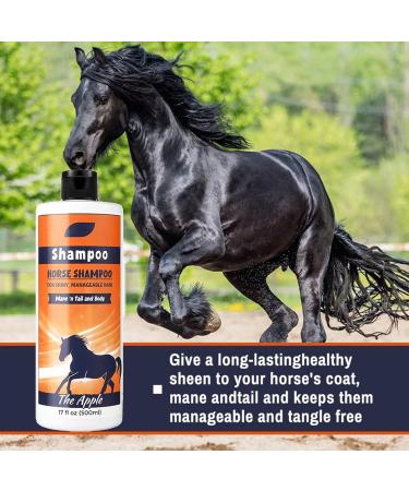 Mane Shampoo Mane and Tail Shampoo 500ml Natural Mane and Tail Detangler ShampooHorse Grooming Supplies Coat Cleaner for Cleaning and Conditioning Body Wash - Buy Online on GoSupps.com