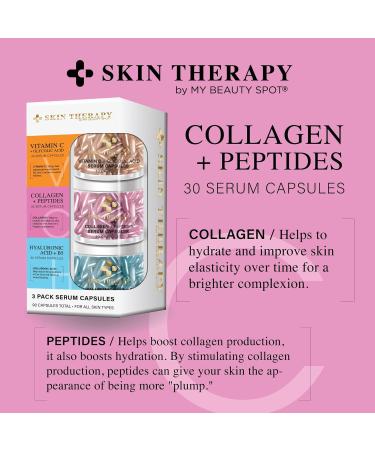 Buy My Beauty Spot Facial Serum Capsules - 90pcs Vitamin C Hyaluronic Acid & Collagen - Anti-Aging Anti-Wrinkle Care - Global Shipping - Buy Online on GoSupps.com