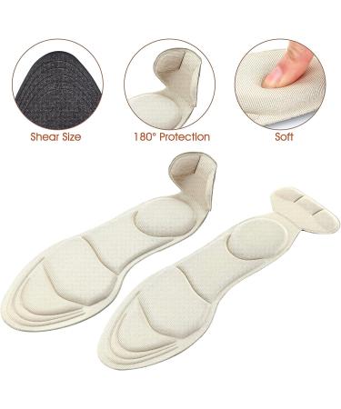 WLLHYF 2 Pair Breathable Sponge Heel Insoles with Grips - Women's High Heel Inserts for Foot Pain Relief - Buy Online on GoSupps.com