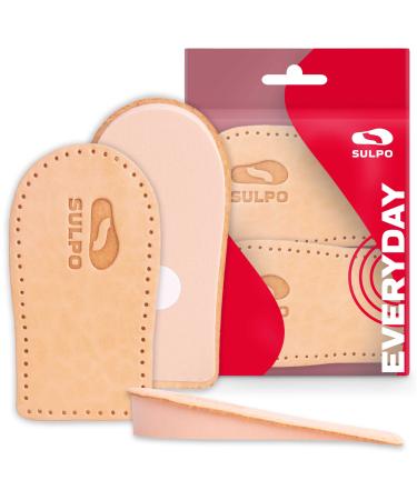 Sulpo heel increase inserts - heel wedge for the increase in the gain - high brine boost sole - heel pillow made of leather - insoles larger - heel spur inserts - orthopedic wedge 20 mm l - 41-43
