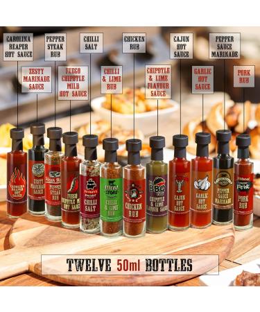 Louisiana BBQ Gift Set: 12 Authentic Steak Sauces, Marinades, Rubs - Perfect Cooking Gifts for Men & Women - Secret Santa & Novelty Gift Idea - Buy Online on GoSupps.com