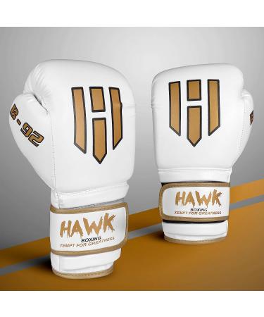 Hawk Sports Boxing Gloves - White 16 oz | Foam Padding for Power Punches | Men and Women - Buy Online on GoSupps.com