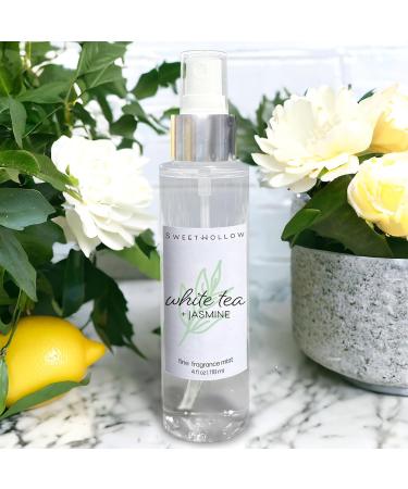 SweetHollow White Tea + Jasmine Fine Fragrance Mist Citrus Floral Scented Perfume Body Spray with Clean Ingredients Infused with Essential Oil - Buy Online on GoSupps.com