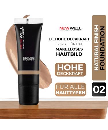 Newwell Matt Foundation 30ml - Long-Lasting Smooth Complexion High Opacity Light Texture Water-Repellent & SPF30 for Flawless Finish - International Shipping Available - Buy Online on GoSupps.com