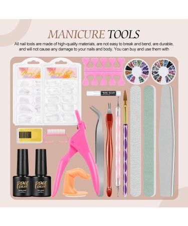 PEACECOLOR Acrylic Nail Kits Full Set for Beginners with Pink Clear White Acrylic Powder and Liquid 36PC Glitter Nail Decoration Powder Top Base Coat for Acrylic Nail Extension Carving Beauty Gifts XA-48 - Buy Online on GoSupps.com