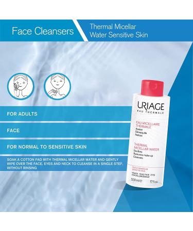 Uriage Thermal Micellar Water 500ml - Refreshing Cleansing & Hydration - Buy Online on GoSupps.com