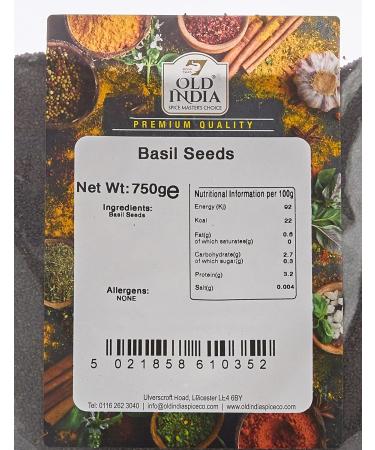 Old India Basil Seeds 750g - High-Quality 750 g Pack - Buy Online on GoSupps.com