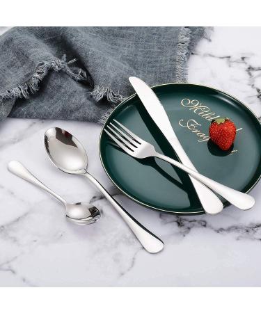 24 Piece Cutlery Set Stainless Steel Flatware Set with Knife Spoon Fork Service for 6 Dishwasher Safe Fork and Spoon HUAN TAI - Buy Online on GoSupps.com