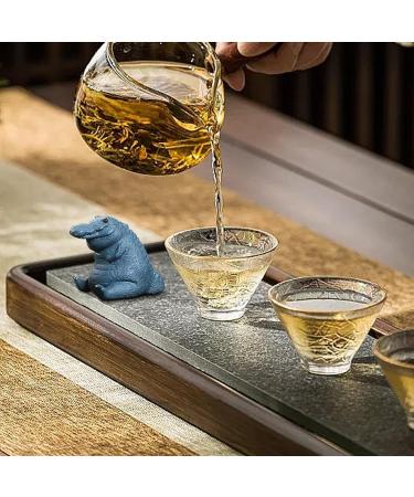  Stronrive Elephant Tea Company | Purple Clay Elephant Tea Ceremony | Handmade Tea Tray Decor Tea Ceremony Elephant Company Ornament - Buy Online on GoSupps.com