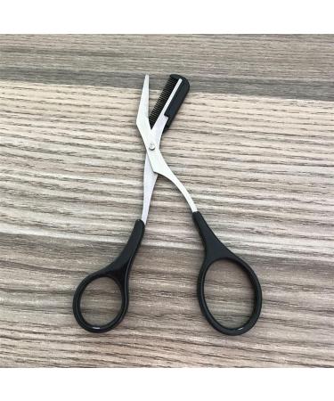 XCVFBVG Scissors Eyebrow Trimmer Scissors Comb Stainless Steel Brow Hair Scissors Clips Shaping Razor Grooming Trimmer Makeup Accessories(Color:Pink) - Buy Online on GoSupps.com