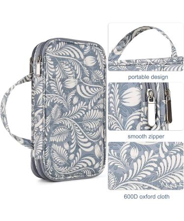 Aeelike Knitting Needle & Crochet Hook Organizer Case - Blue | Travel-Friendly Circular Needles & Hooks Storage (Under 11) | Women's Crochet Hook Case (No Accessories) - Bluish Gray - Buy Online on GoSupps.com