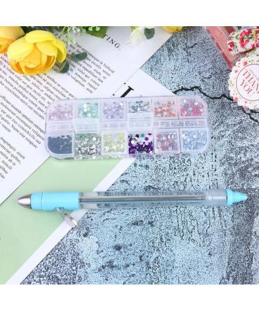 Beaupretty 1 Set blue outfit blue suits blue rhinestones nail rhinestones kit Dotting Painting Tools nail gems and rhinestones nail tools nail art pen nail art decoration diamond drilling pen Blue 16x1cm - Buy Online on GoSupps.com