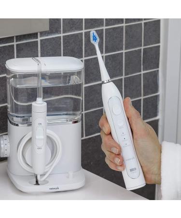 Waterpik Complete Care 9.0 Sonic Toothbrush & Water Flosser Set, White - 11 Piece Kit - Buy Online on GoSupps.com
