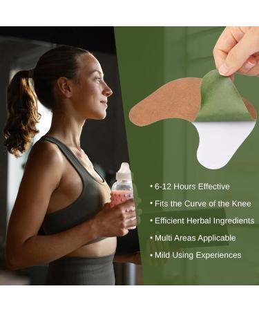 Extra Strength Herbal Heat Patches for Knee Back Neck & Shoulder - Muscle & Joint Pain Relief with Wormwood Extract - Buy Online on GoSupps.com