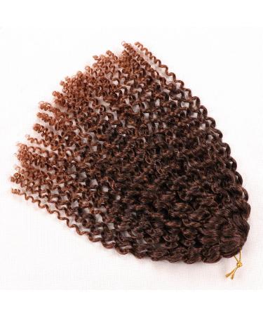 12-Inch Passion Twist Crochet Hair - 8 Bundles Kinky Curly Water Wave - Marlybob Braids for Black Women & Kids (1B30#) - Buy Online on GoSupps.com
