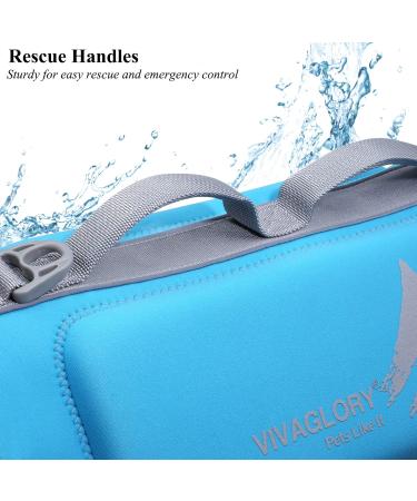 Vivaglory Dog Lifeguard Vest - Skin-Friendly Neoprene Swimming Aid for Large Dogs | Blue L (Chest 64-71cm) - Secure & Durable with D-Ring & Quick Closure - Buy Online on GoSupps.com