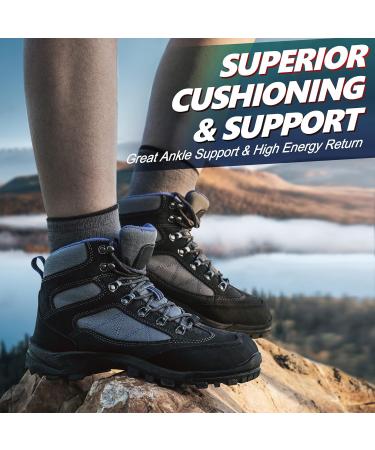 R CORD Women's Waterproof Hiking Boots - Ankle Support, Lightweight & Durable - Size 7.5 Grey - Buy Online on GoSupps.com