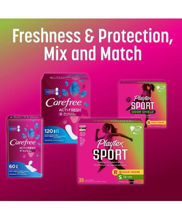 Playtex Sport Tampons Multipack - 36ct (18ct Regular/18ct Super Absorbency), Fragrance-Free - Buy Online on GoSupps.com