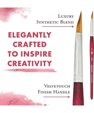 Princeton Velvetouch Series 3950 Petal Paint Brush - Ideal for Acrylic, Oil, and Watercolor - Buy Online on GoSupps.com