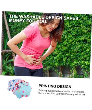 6pcs Washable Menstrual Pads - Reusable Bamboo and Carbon Fiber Cloth Aunt Towel Pad for Women - Nursing Mat Pantiliners - 1 Count - Buy Online on GoSupps.com