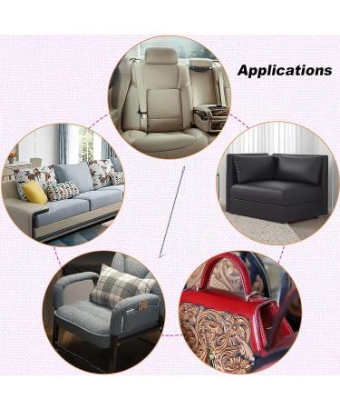 SUWEI 4 Upholstery Hard Large Eye Needle 2 Pcs for Hand Sewing Leather Tapestry Embroidery - Silver, 4 Inch - Buy Online on GoSupps.com