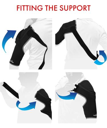 Vulkan Classic Shoulder Support Brace for Rotator Cuff & AC Joint Injury - Small | Pain Relief & Comfort - Unisex - Buy Online on GoSupps.com