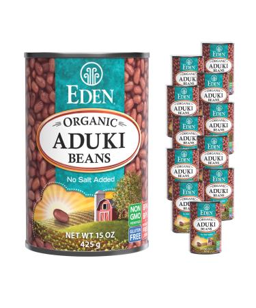 Eden Organic Aduki Beans, (Azuki, Adzuki), Non-GMO, No Salt Added, Red Beans, Macrobiotic, 15 oz. Can (12-Pack Case) - Buy Online on GoSupps.com