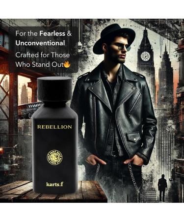 REBELLION Perfume for Men - Bold & Dynamic Fragrance Made in Dubai Long-Lasting Eau de Parfum 100ml - Buy Online on GoSupps.com