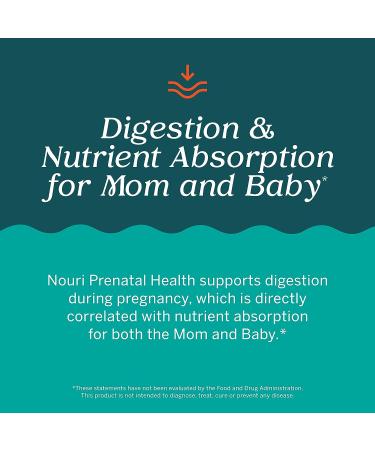 Nouri Prenatal Health Probiotic and Omega Capsules - Digestive and Nutrient Support for Mom & Baby - 30 Day Supply - Buy Online on GoSupps.com