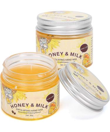 2pcs Milk & Honey Hand Mask Set - Exfoliating & Moisturizing Treatment for Dry Hands - Buy Online on GoSupps.com