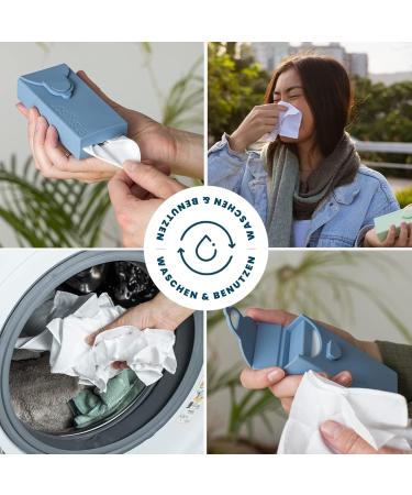 Buy LastTissue Red - Eco-Friendly Reusable Organic Cotton Tissue Box | Sustainable Tissues for International Shipping - Buy Online on GoSupps.com