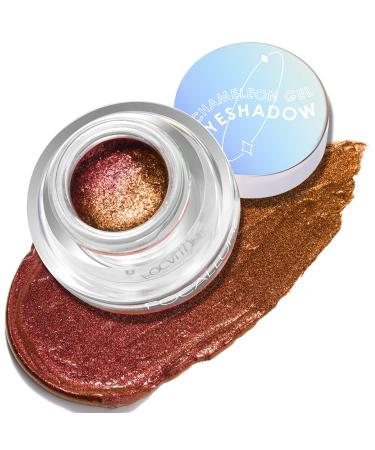 FOCALLURE Chameleon Cream Eyeshadow Intense Color Shifting Creamy Eye Shadows Highly Pigmented Metallic Shimmer Multi-Reflective Finishes Dracula's Kiss 18 Dracula's Kiss