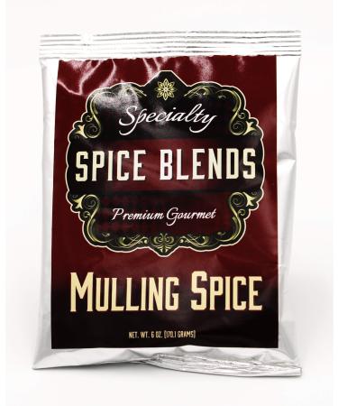 Specialty Spice Blends Mulling Spice Blend Packet - Premium Gourmet Specialty Spice Blend Mulled Spice with flavors of Cinnamon and Clove - Delicious Ingredients mix great with Apple Cider, Cranberry Juice & Wine 6 oz