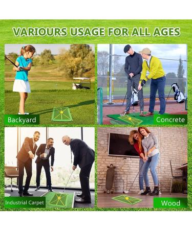 Golf Training Mat for Swing Detection | Premium Impact Mat for Path Feedback | Advanced Golf Hitting Mat - Indoor/Outdoor Use | Golf Practice Aid Set - Buy Online on GoSupps.com