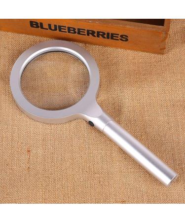 Handheld Glass HD Reading Mirror 20 Times Glass 90MM Optical Glass Large Lens Metal Frame Magnifier for Reading Made in China - Buy Online on GoSupps.com