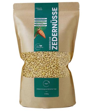 Pine nuts from Siberia 1 kg - cedar nuts - fresh harvest - untreated and natural - Buy Online on GoSupps.com