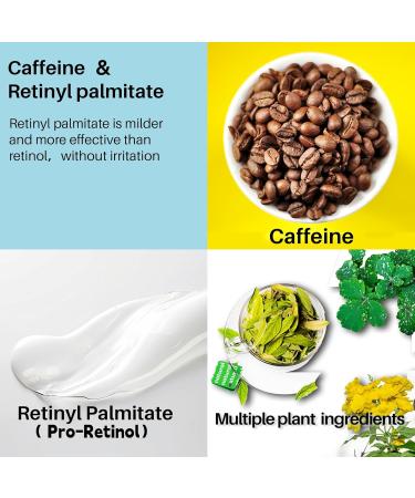 Caffeine Eye Cream for Dark Circles Pro-Retinol Eye Serum Anti Aging to Reduce Wrinkles & Puffiness & Fine Lines 0.67 fl oz / 20 mL - Buy Online on GoSupps.com