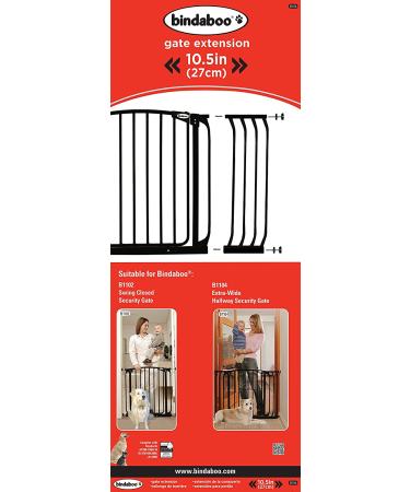 Bindaboo Pet Gates 10.5 Black Gate Extension - Secure Your Pet's Safety - Buy Online on GoSupps.com