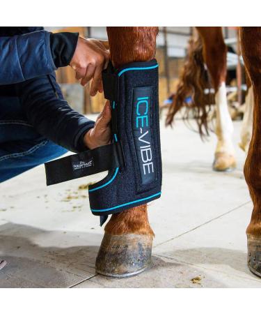 Buy Horseware Ice-Vibe Boots - Full Black Aqua | International Shipping Available - Buy Online on GoSupps.com